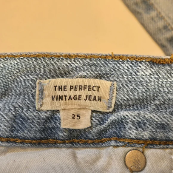 Madewell The Perfect Vintage Jean in Fitzgerald Wash Women's Size 25 - Picture 10 of 12